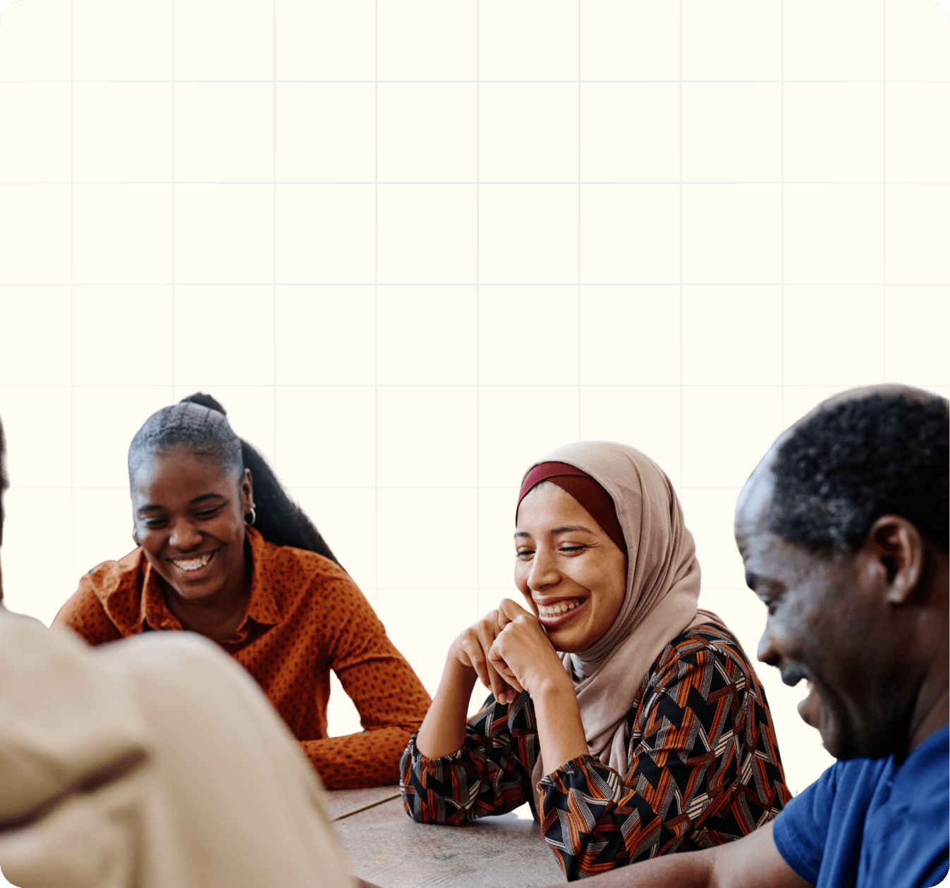 Newcomers sharing their experiences together